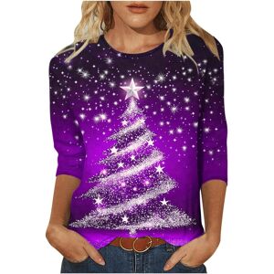 Unbranded (XXL, 003 Purple) Christmas Jumpers for Women Merry Christmas Sweatshirts Crewne Unbranded (XXL, 003 Purple) Christmas Jumpers for Women Merry Christmas Sweatshirts Crewne