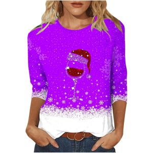 Unbranded (XXL, 001 Purple) Christmas Jumpers for Women Merry Christmas Sweatshirts Crewne Unbranded (XXL, 001 Purple) Christmas Jumpers for Women Merry Christmas Sweatshirts Crewne