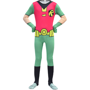 Unbranded (Jumpsuit Only, 150cm) Teen Anime Titan Robin Costume Comic Cosplay Jumpsuit Fan Unbranded (Jumpsuit Only, 150cm) Teen Anime Titan Robin Costume Comic Cosplay Jumpsuit Fan