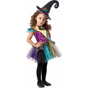 Rubies Patchwork Witch Sorceress Halloween Fancy Dress Toddler Girls Costume 4-5 Years Rubies Patchwork Witch Sorceress Halloween Fancy Dress Toddler Girls Costume 4-5 Years