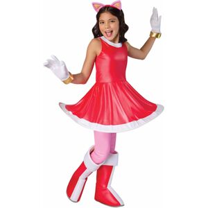 Rubies (Small (6), Red) Amy Rose Deluxe Sonic The Hedgehog Video Game Cartoon Girls Cos Rubies (Small (6), Red) Amy Rose Deluxe Sonic The Hedgehog Video Game Cartoon Girls Cos