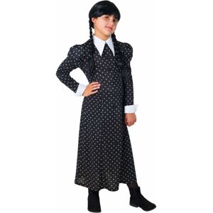 Rubies (Small (6), Black) Wednesday Addams Movie Deluxe Fancy Dress Halloween Girls Cos Rubies (Small (6), Black) Wednesday Addams Movie Deluxe Fancy Dress Halloween Girls Cos
