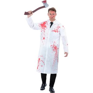 (M, White) Smiffys Unisex Adult Killer Costume (M, White) Smiffys Unisex Adult Killer Costume