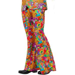 (L, Multicoloured) Smiffys Mens Rainbow Peace Costume Flared Trousers (L, Multicoloured) Smiffys Mens Rainbow Peace Costume Flared Trousers