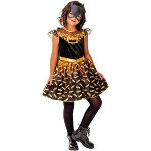 (9-10 Years, Black) DC Comics Girls Deluxe Batgirl Costume Dress (9-10 Years, Black) DC Comics Girls Deluxe Batgirl Costume Dress