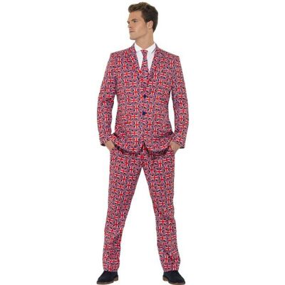 Smiffys Adult Men's Union Suit, Jacket, Trousers And Tie - Costumes Smiffys Adult Men's Union Suit, Jacket, Trousers And Tie - Costumes