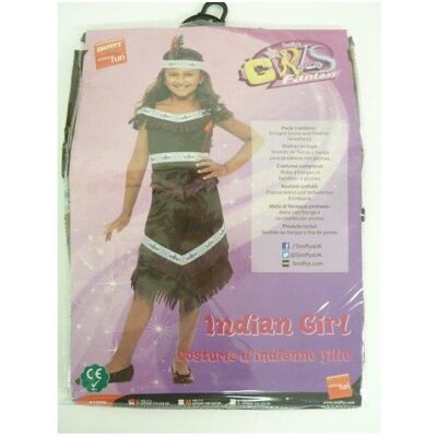 Smiffy's Small Brown Girls Indian Girl Costume - Dress Fancy Outfit Childrens Smiffys - Smiffy's Small Brown Girls Indian Girl Costume - Dress Fancy Outfit Childrens Smiffys -