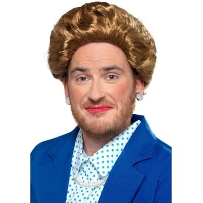 Smiffy's Iron Lady Margaret Thatcher Wig, Brown, Fancy Dress, One Size Smiffy's Iron Lady Margaret Thatcher Wig, Brown, Fancy Dress, One Size