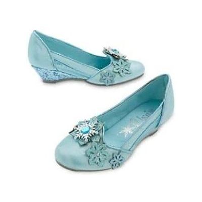 Disney Elsa Costume Shoes wedge for Girls size UK 9/10, EU 27/28 Disney Elsa Costume Shoes wedge for Girls size UK 9/10, EU 27/28