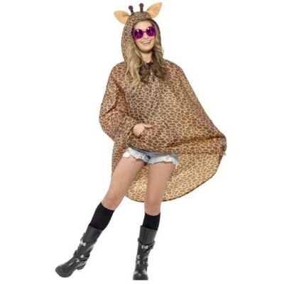Smiffys Giraffe Unisex Adult Party Poncho - Party Poncho Smiffys Giraffe Unisex Adult Party Poncho - Party Poncho