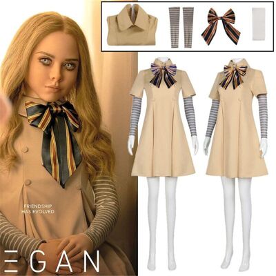 Unbranded (M) Horror Movies M3GAN Costume Halloween Megan Cosplay AI Doll Robots Fancy Dre Unbranded (M) Horror Movies M3GAN Costume Halloween Megan Cosplay AI Doll Robots Fancy Dre