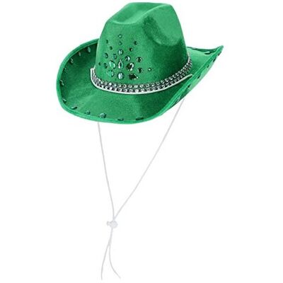 Smiffys 53051 Green Rhinestone Cowboy Hat - Costume Accessory Smiffys 53051 Green Rhinestone Cowboy Hat - Costume Accessory