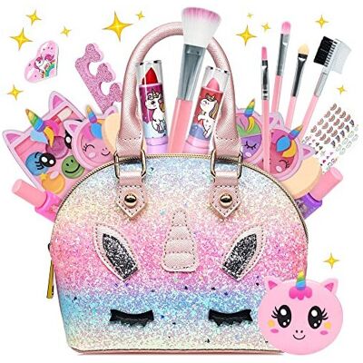 EVACOK EVA-MK-06 Kids Makeup Sets for Girls Unicorn Washable Starter Kit Safe Water-Sol EVACOK EVA-MK-06 Kids Makeup Sets for Girls Unicorn Washable Starter Kit Safe Water-Sol