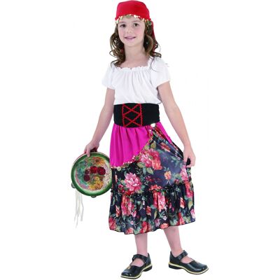 Nations of the world Children's Gypsy Costume - Child, Elastic Waist, Polyester Nations of the world Children's Gypsy Costume - Child, Elastic Waist, Polyester