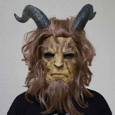 Unbranded Movie Beauty And The Beast Cosplay Mask Helmet Full Face Muffle Wig Chrismas Mas Unbranded Movie Beauty And The Beast Cosplay Mask Helmet Full Face Muffle Wig Chrismas Mas
