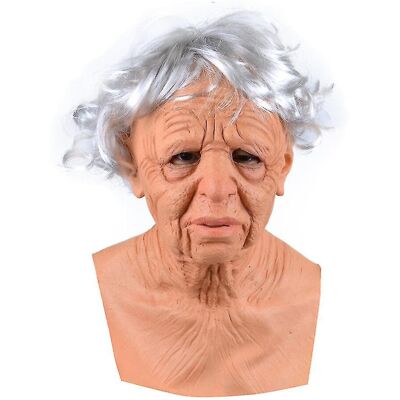 Unbranded (Grandma) Grandma Grandpa Face Wig Halloween Mask Costume Festival Cosplay Party Unbranded (Grandma) Grandma Grandpa Face Wig Halloween Mask Costume Festival Cosplay Party
