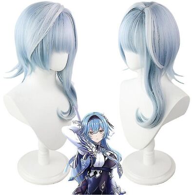Unbranded (only Wig, XXXL) Eula Lawrence Cosplay Genshin Impact Costume Wig Uniform Wave F Unbranded (only Wig, XXXL) Eula Lawrence Cosplay Genshin Impact Costume Wig Uniform Wave F