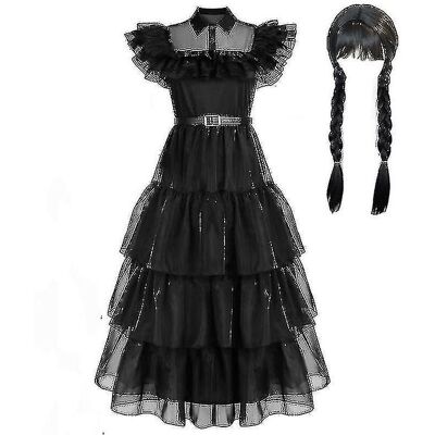 Unbranded (Without wig, 130) 2023 Wednesday Addams Costume Set Costume Disguise For Adult Unbranded (Without wig, 130) 2023 Wednesday Addams Costume Set Costume Disguise For Adult