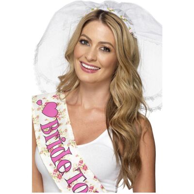 Smiffy's Smiffys Hen Night Headband & Veil Smiffy's Smiffys Hen Night Headband & Veil