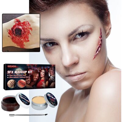 Unbranded Makeup Eelhoe Kit Skin Wax Set Horror Scar Halloween Prop Parties Cosmetics Unbranded Makeup Eelhoe Kit Skin Wax Set Horror Scar Halloween Prop Parties Cosmetics