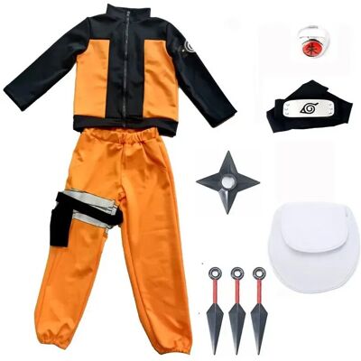 TOPSRJYL (B, M) Hot Kids Naruto Cosplay Boys Girls Uzumaki Jacket Pants Headband Wig prop TOPSRJYL (B, M) Hot Kids Naruto Cosplay Boys Girls Uzumaki Jacket Pants Headband Wig prop