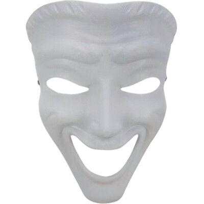 Unbranded (White Face) Scp Containment Breach White And Crying Face Mask For And Halloween Unbranded (White Face) Scp Containment Breach White And Crying Face Mask For And Halloween