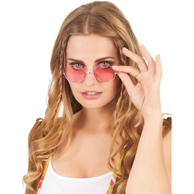 Rubies (Green) Adult hippie round glasses Rubies (Green) Adult hippie round glasses