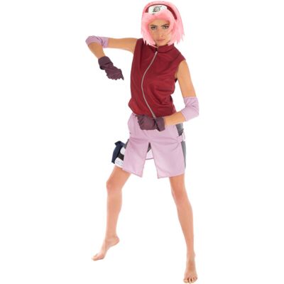 Sakura Haruno Naruto Costume - Female Red Anime Costume Sakura Haruno Naruto Costume - Female Red Anime Costume