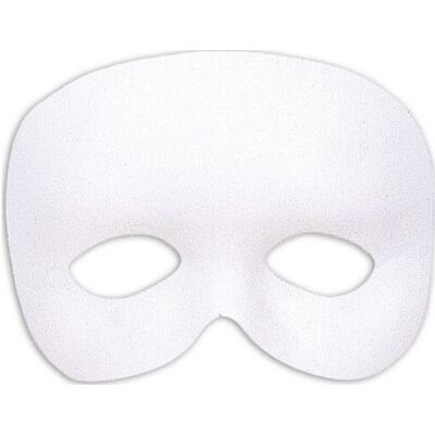 My Other Me Adult White Half Mask - Mask My Other Me Adult White Half Mask - Mask