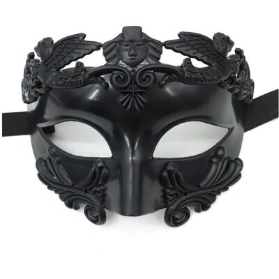 Unbranded (Black) Antique Roman Venetian Half Mask For Halloween Costume Celebration And P Unbranded (Black) Antique Roman Venetian Half Mask For Halloween Costume Celebration And P