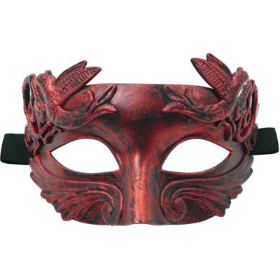 Unbranded (Red) Antique Roman Venetian Half Mask For Halloween Costume Celebration And Pla Unbranded (Red) Antique Roman Venetian Half Mask For Halloween Costume Celebration And Pla