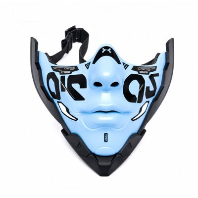 Unbranded (Blue) Scifi Face Half Mask With Metallic Finish For Cosplay And Parties Hallowe Unbranded (Blue) Scifi Face Half Mask With Metallic Finish For Cosplay And Parties Hallowe