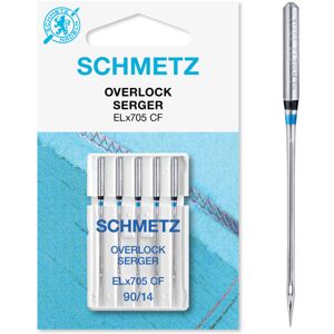 (Overlock/Serger ELx705 CF, Size: 90/14) Schmetz Sewing Machine Needles, 5pk (Overlock/Serger ELx705 CF, Size: 90/14) Schmetz Sewing Machine Needles, 5pk