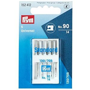 Prym 152412 Sewing Machine Needles 130/705 Standard, 90, Silver, No Prym 152412 Sewing Machine Needles 130/705 Standard, 90, Silver, No