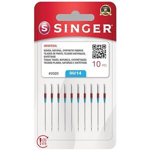 Singer 10-Pack Universal 2020 Sewing Machine Needles, Size 90/14 Singer 10-Pack Universal 2020 Sewing Machine Needles, Size 90/14