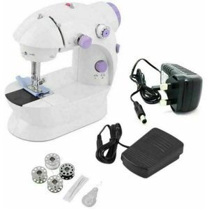 Prima Houseware Portable Sewing Machine Mini 2-Speed Double Thread Purple Prima Houseware Portable Sewing Machine Mini 2-Speed Double Thread Purple