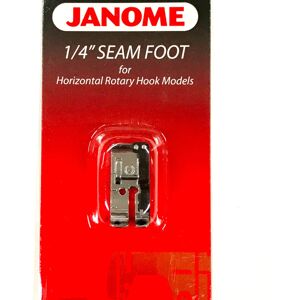 Janome 1/4"" Seam Foot Horizontal Rotary Hook Models Janome 1/4"" Seam Foot Horizontal Rotary Hook Models