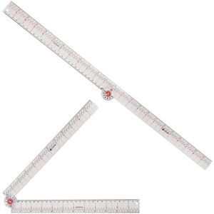 SINGER 24-Inch Folding Ruler with Precision Marking & Grid Lines for Sewing Quil SINGER 24-Inch Folding Ruler with Precision Marking & Grid Lines for Sewing Quil