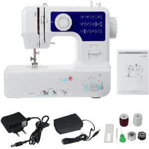 GreenZech (White+Pink, EU Plug) Mini Desktop Electric Sewing Machine 12 Stitches Household GreenZech (White+Pink, EU Plug) Mini Desktop Electric Sewing Machine 12 Stitches Household