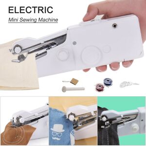 Unbranded Mini Handheld Electric Sewing Machine Portable Cordless 21x6.5x3.5cm White Unbranded Mini Handheld Electric Sewing Machine Portable Cordless 21x6.5x3.5cm White