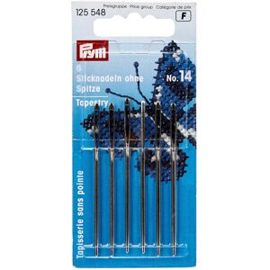 Prym 1.90 x 60 mm Number 14 Tapestry Blunt Point with Eye Embroidery Needles, Pa Prym 1.90 x 60 mm Number 14 Tapestry Blunt Point with Eye Embroidery Needles, Pa