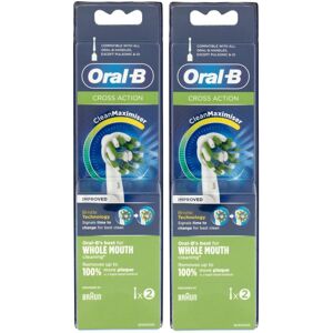 Oral-B CrossAction Replacement Toothbrush Heads Pack of 4 Oral-B CrossAction Replacement Toothbrush Heads Pack of 4