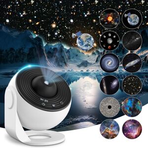 Unbranded Realistic Galaxy projector with 12 planet discs, starry Night Light projector, M Unbranded Realistic Galaxy projector with 12 planet discs, starry Night Light projector, M