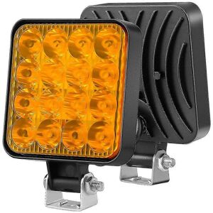 Unbranded (China-Yellow) 1pc 48w 16led Work Light Pod Spotlights For Truck Tractor Offroad Unbranded (China-Yellow) 1pc 48w 16led Work Light Pod Spotlights For Truck Tractor Offroad