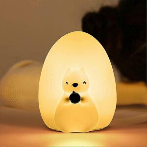 Unbranded Squirrel Night Light for Kids, Cute Silicone Night Light with Touch Control, Rec Unbranded Squirrel Night Light for Kids, Cute Silicone Night Light with Touch Control, Rec