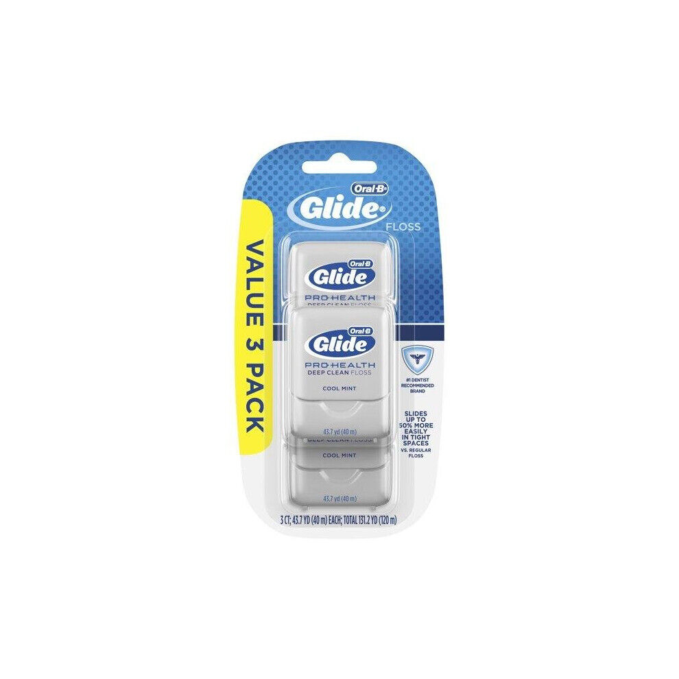 Oral-B Glide Pro Health Dental Floss, Cool Mint, 40 m, 3 Pack