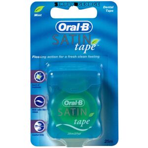 Oral-B 1 x Oral B Satin Tape Mint 25m/27yd Oral-B 1 x Oral B Satin Tape Mint 25m/27yd