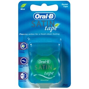 Oral-B (6 x Satin Tape) Oral B Satin Tape Mint 25m/27yd Oral-B (6 x Satin Tape) Oral B Satin Tape Mint 25m/27yd