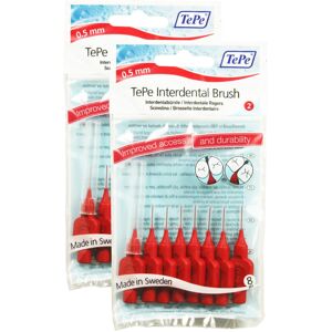 TePe - Interdental Brushes - 0.5mm - Red - Interdental brushes TePe - Interdental Brushes - 0.5mm - Red - Interdental brushes