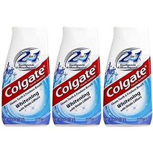 Colgate 2-in-1 Whitening Toothpaste with Stain Lifters 3 Count Colgate 2-in-1 Whitening Toothpaste with Stain Lifters 3 Count